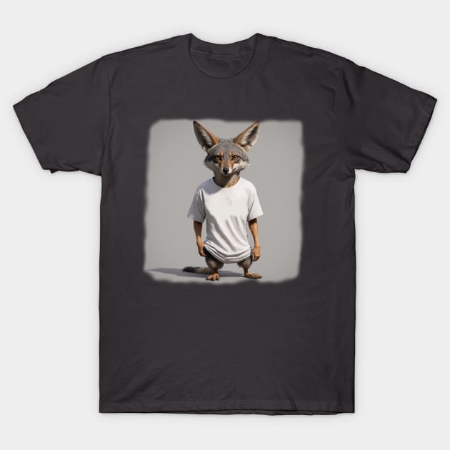 Jackal wearing a T-shirt T-Shirt by JacCal Brothers